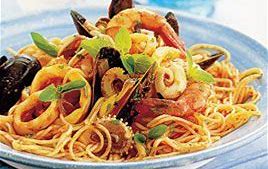 Spaghetti aux fruits de mer
